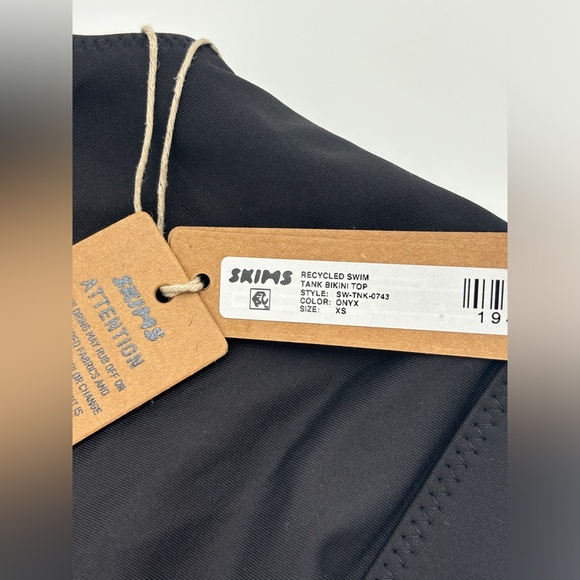 Skims swim Tank Bikini Top onyx XS - Picture 7 of 10